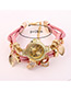 Elegant Pink Bowknot Shape Decorated Watch