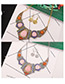 Exaggerated Gold Color Geometric Shape Shape Decorated Jewelry Sets