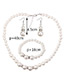 Elegant Silver Color Round Shape Decorated Jewelry Sets
