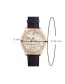 Fashion Brown Owla&trees Pattern Decorated Watch