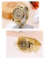 Elegant Gold Color Hollow Out Design Simple Watch