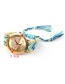 Trendy Sapphire Blue Tree Pattern Decorated Hand-woven Design Watch