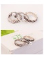 Fashion Silver Color Pearl&diamond Decorated Ring Sets(3pcs)
