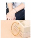 Personality Gold Color Screw Thread Design Pure Color Bracelet