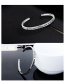 Elegant Silver Color Letter Pattern Decorated Pure Color Bracelet