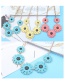 Fashion Red Daisy Shape Decorated Pure Color Necklace