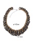 Fashion Black Beads Decorated Multi-layer Necklace