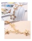 Fashion Gold Color Flower Shape Decorated Simple Jewelry Sets