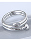 Vintage Silver Color Rivet Shape Decorated Ring