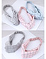 Sweet Gray Grid Pattern Decorated Hair Band