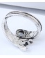 Vintage Antique Silver Lever Shape Design Opening Ring