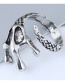 Vintage Antique Silver Claws Shape Design Opening Ring