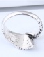 Vintage Antique Silver Wings Shape Design Opening Ring