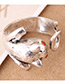 Vintage Antique Silver Mink Shape Design Opening Ring