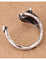 Vintage Antique Silver Pig Shape Design Opening Ring