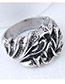 Vintage Antique Silver Claw Shape Design Opening Ring