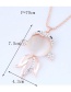 Fashion Rose Gold Goldfish Pendant Decorated Long Necklace