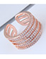 Fashion Silver Color Multi Layer Design Opening Ring