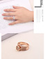 Fashion Rose Gold Full Diamond Design Multi-layer Ring