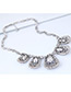Fashion Blue Waterdrop Shape Decorated Necklace