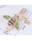 Fashion Green Bee Shape Decorated Brooch