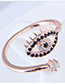 Fashion Black Eye Shape Decorated Ring