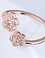 Fashion Gold Color Flower Shape Decorated Ring