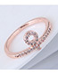 Fashion Gold Color Circular Ring Shape Decorated Ring