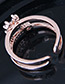 Fashion Gold Pure Color Decorated Ring