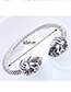 Fashion Silver Color Lion Shape Decorated Bracelet