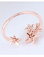 Fashion Gold Color Star Shape Decorated Ring