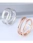 Fashion Silver Color Pure Color Decorated Ring