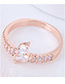 Fashion Silver Color Oval Shape Decorated Ring