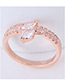 Fashion Silver Color Oval Shape Decorated Ring