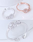 Fashion Silver Color Round Shape Decorated Ring