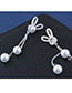 Fashion Silver Color Rabbit Shape Decorated Earrings