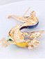 Fashion Multi-color Bird Shape Decorated Simple Brooch