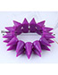 Fashion Purple Rivet Shape Design Pure Color Bracelet