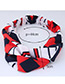 Sweet Red Flag Pattern Pattern Decorated Wide Hair Band