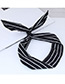 Sweet Black+white Stripe Pattern Decorated Wide Hair Band