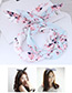 Sweet Blue+pink Flowers Pattern Design Ears Shape Hair Band