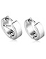 Fashion Silver Color Pure Color Decorated Simple Earrings