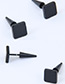 Fashion Black Square Shape Design Earrings