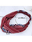 Sweet Red Geometric Shape Pattern Decorated Hair Band