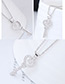 Elegant Silver Color Ket Pendant Decorated Necklace