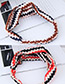 Fashion Navy+brown Sawtooth Pattern Decorated Hairband