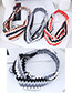 Fashion Red+black Sawtooth Pattern Decorated Hairband