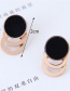 Fashion Rose Gold Round Shape Decorated Hollow Out Earrings