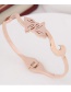 Fashion Rose Gold Fox Shape Design Bracelet