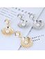 Elegant Silver Color Shell Shape Design Pure Color Earrings